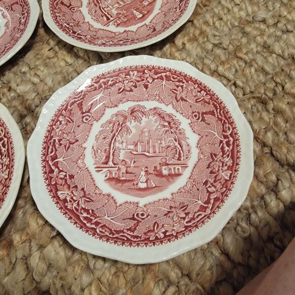 Vintage Mason's Patent IronStone England Vista Pink 7" Plate -Excellent cond. - Picture 9 of 16